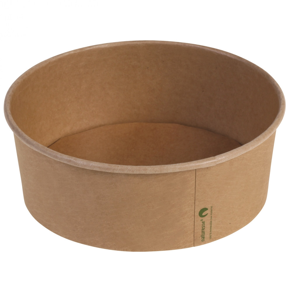 Naturesse Salatschalen Kraft/PLA, 1200ml, Ø185x66mm 160 St