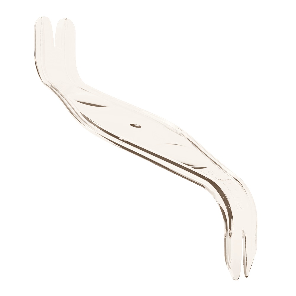 BORRIS Zeckenhebel aus recyceltem Material (Weiß)