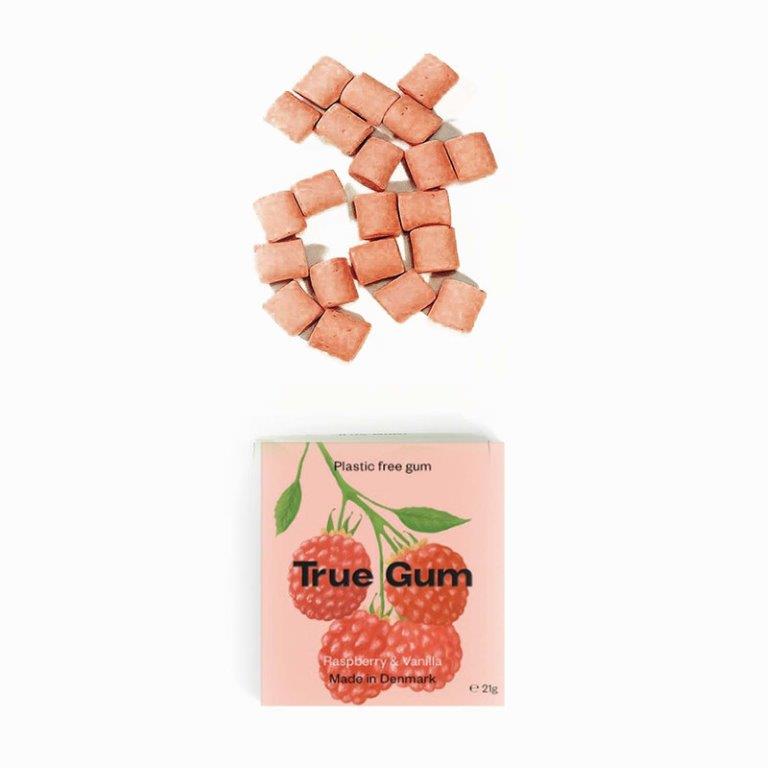 True Gum, Himbeere Vanille, 20g