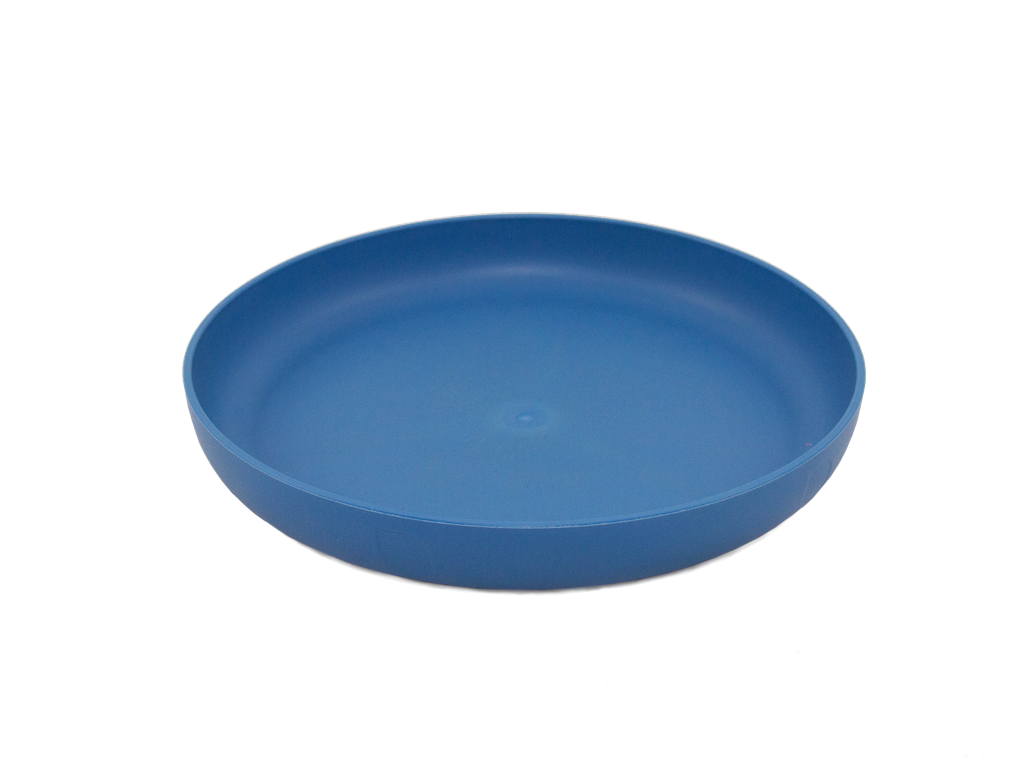 Bunter Teller aus Biowerkstoff -  Zuckerrohr