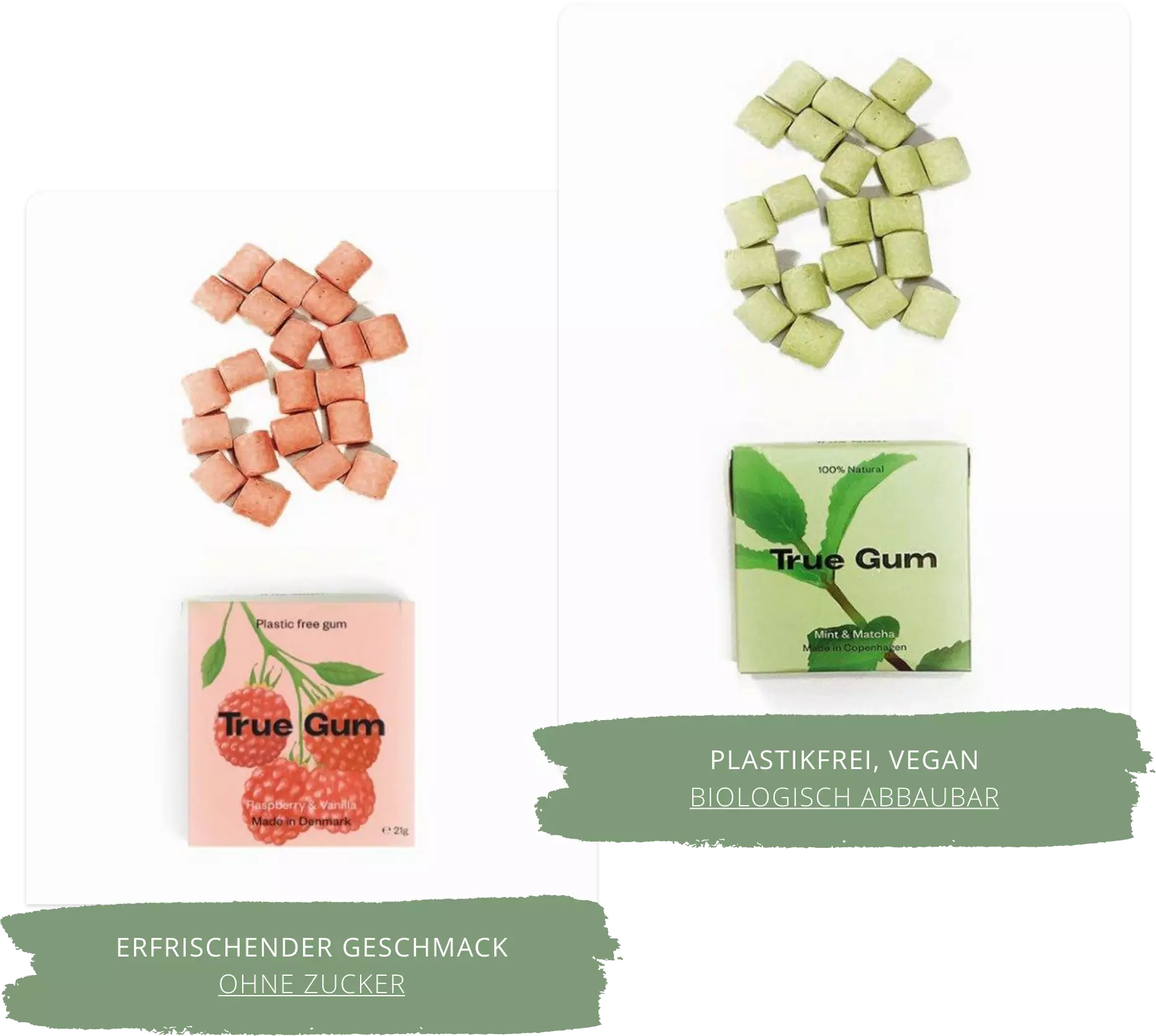 Kaugummis in Bio Qualität