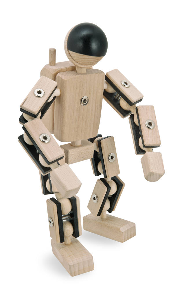 Astronaut Helden aus Holz