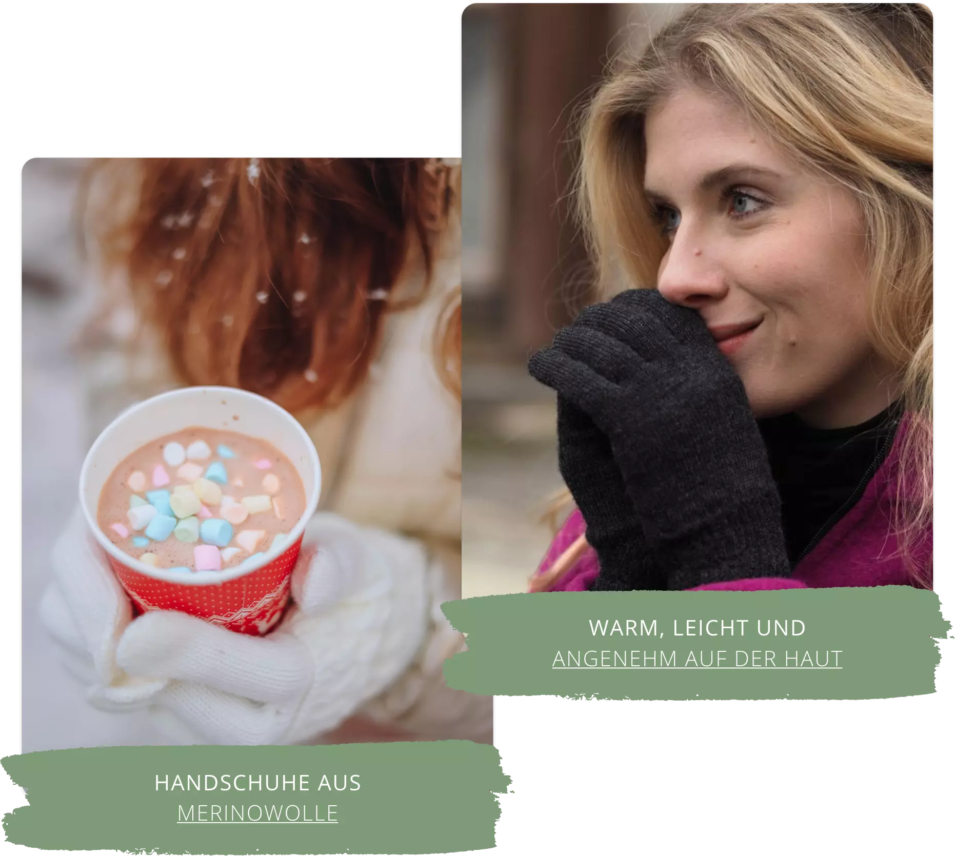 Handschuhe aus Merinowolle