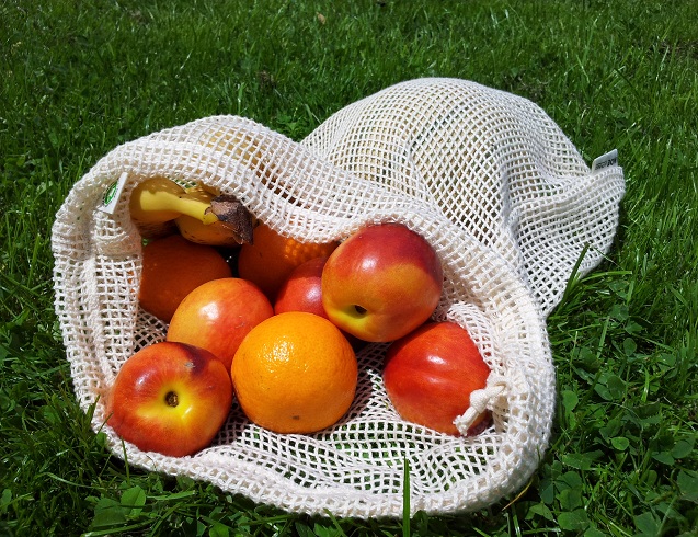 Re-Sack Obst und Gemüsenetz aus Biobaumwolle