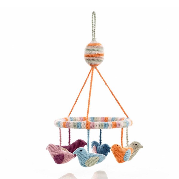 Mobile Bio Baumwolle Vögel