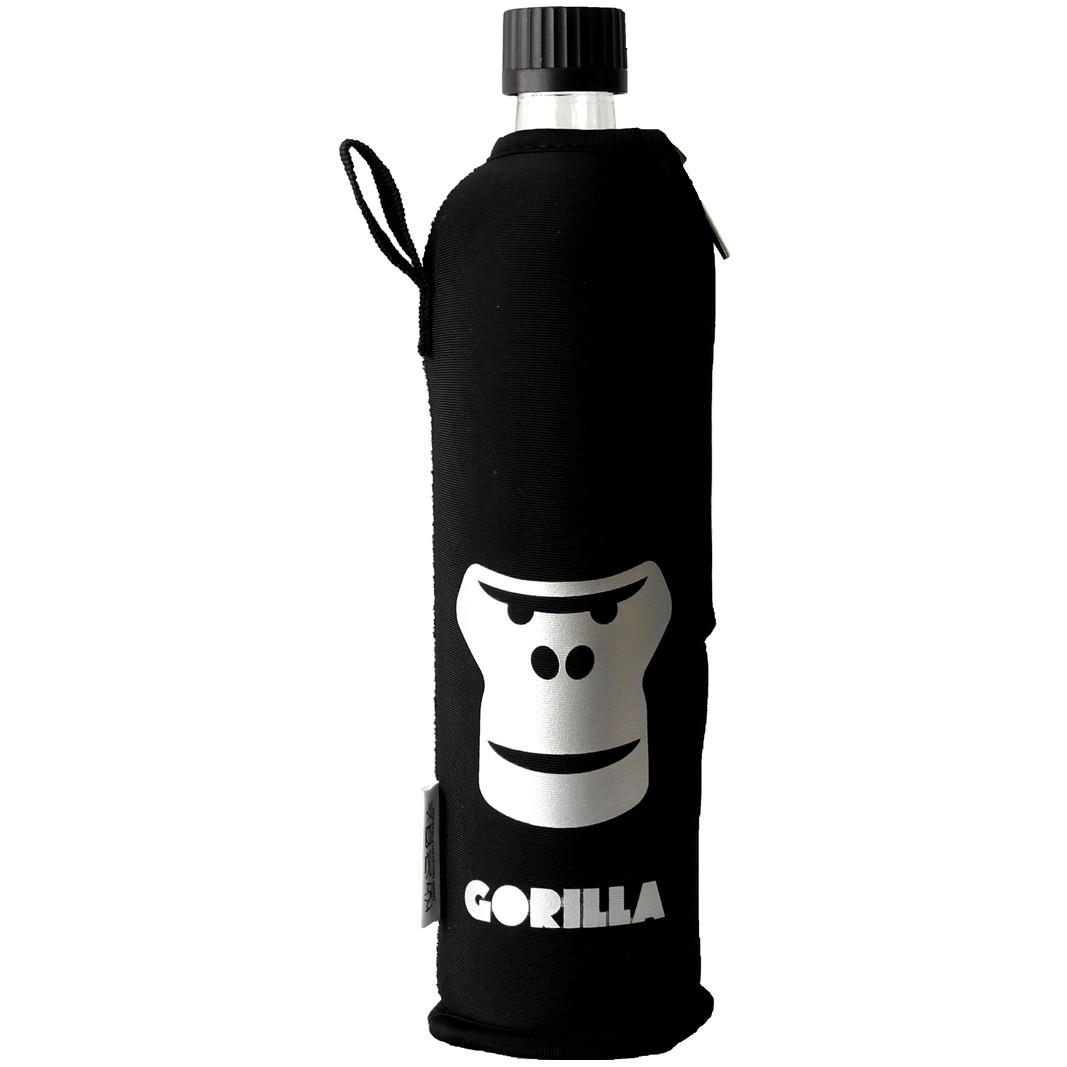Gorilla Glasflasche mit Anzug