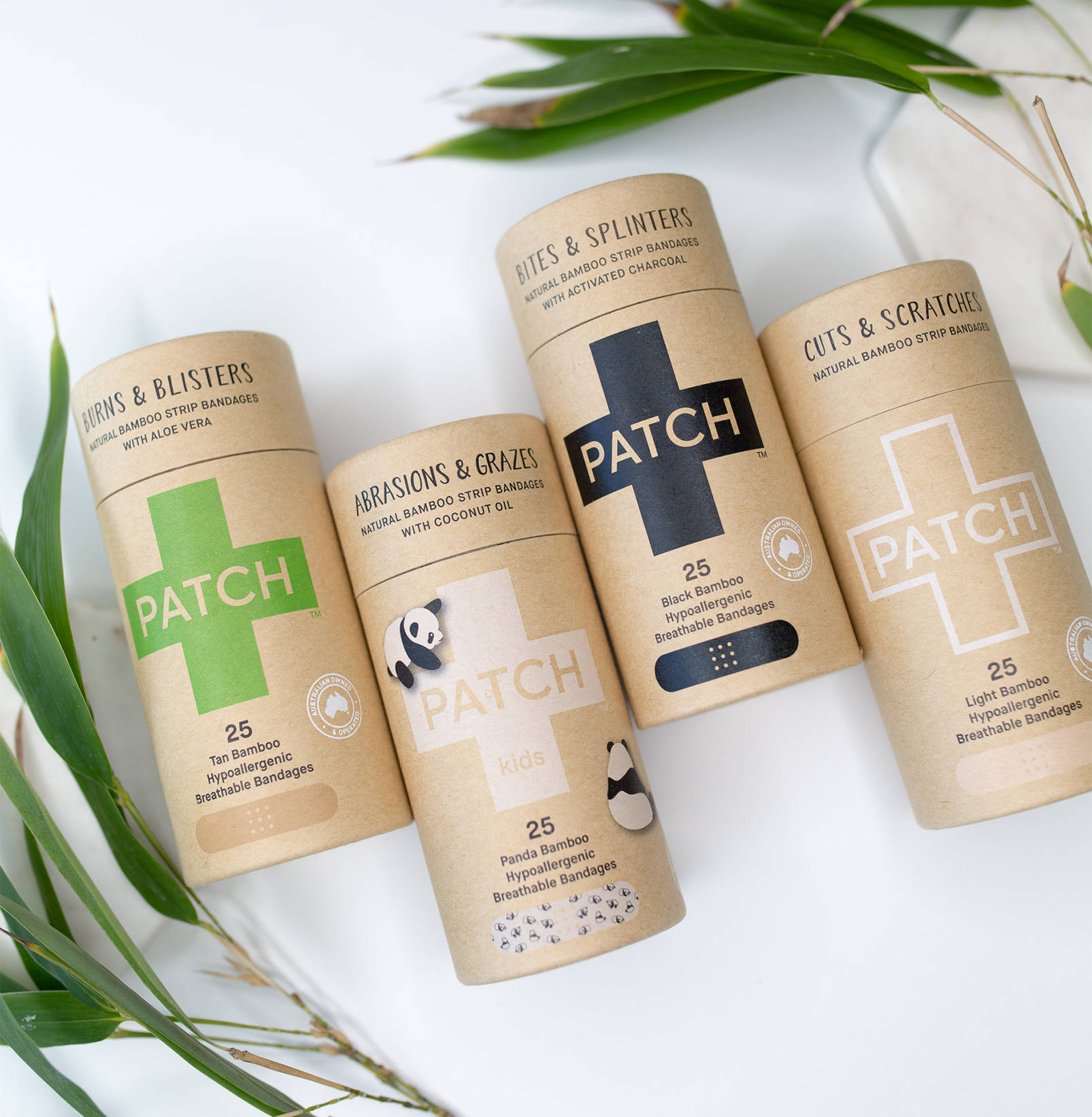 Patch 4er Bambuspflaster Pack