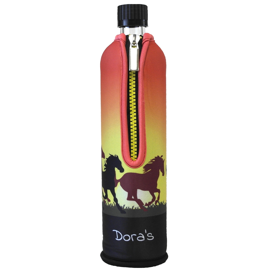 Dora's Glas Trinkflasche Sonderedition Pferd