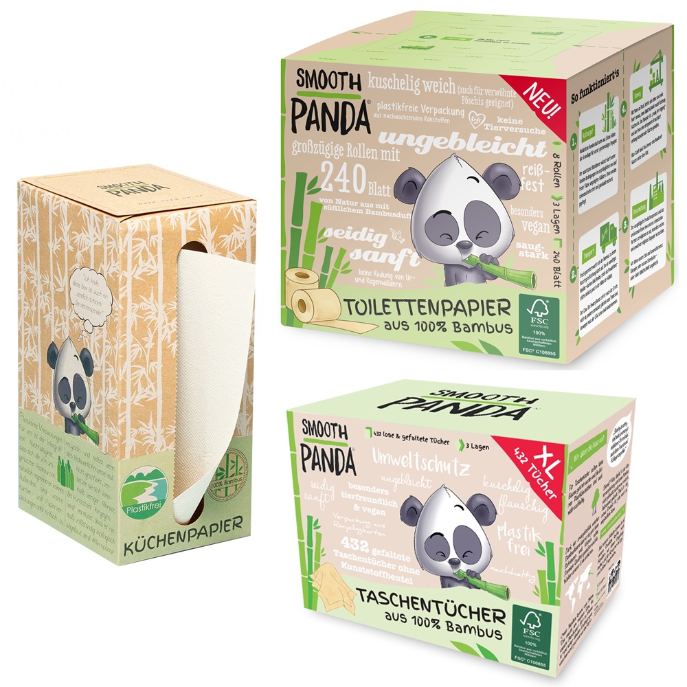 Smooth Panda Set Bambus