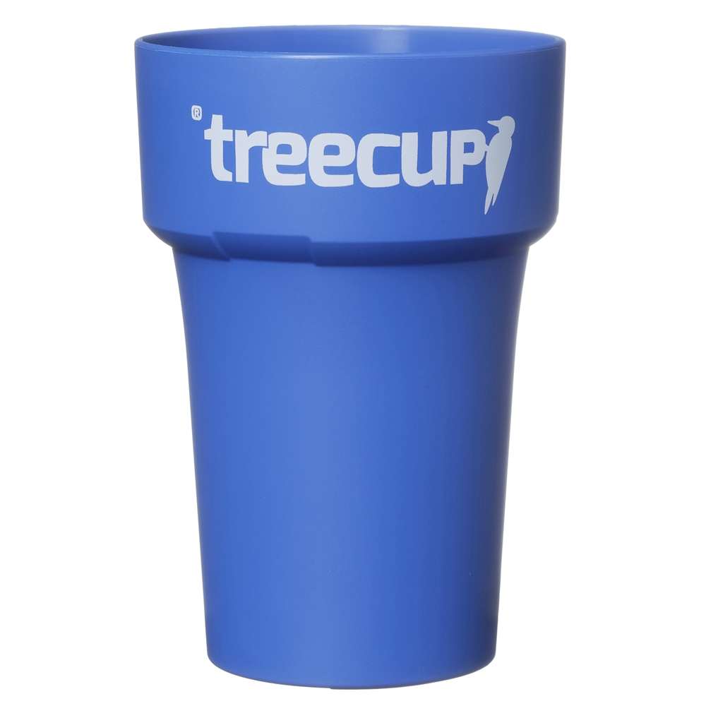 treecup - 400 ml Mehrwegbecher mit treecup Logo - Blau