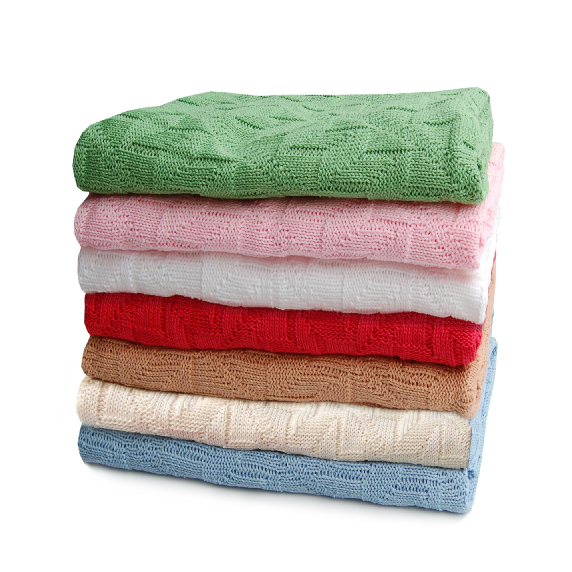 Natürliche Baby Decke Rautenmuster