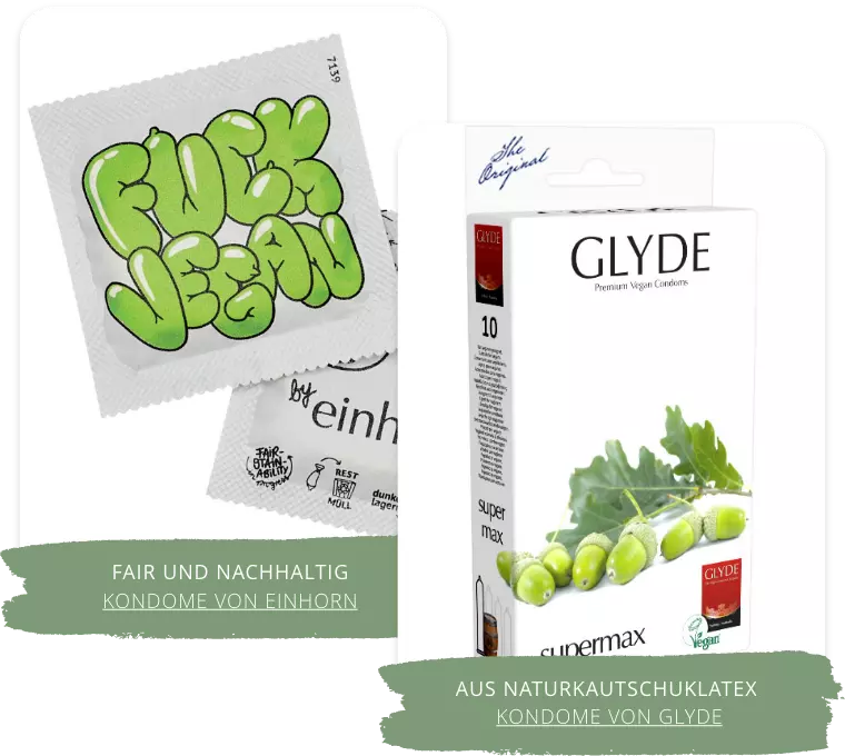 Kondome von Einhorn und Glyde