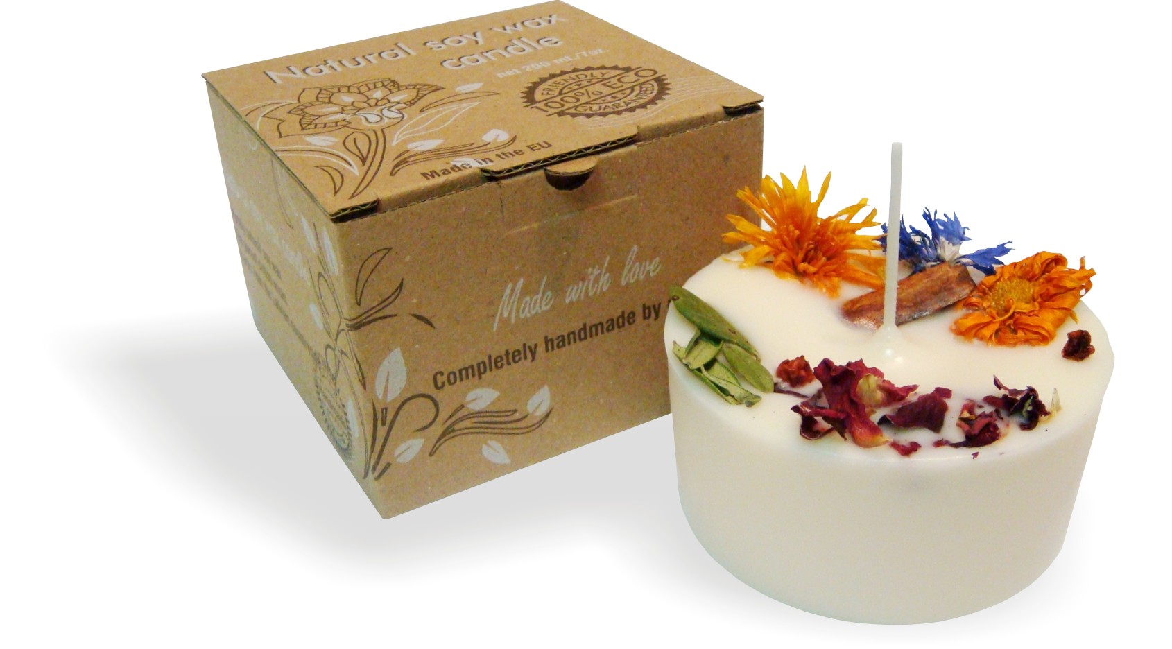 GARTDA Sojawachs-Duftkerze "Vanille" (200 ml)