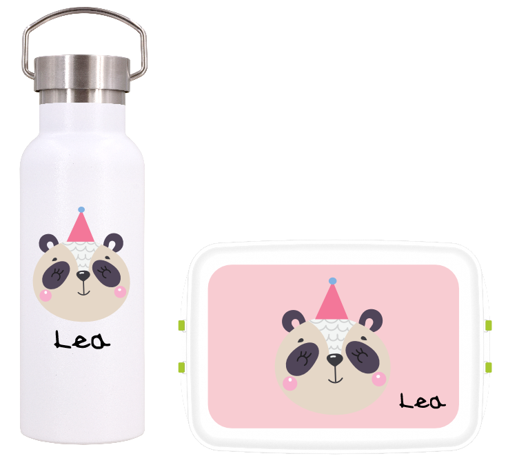 Personalisiertes Kinderset Bär - Flasche und Box
