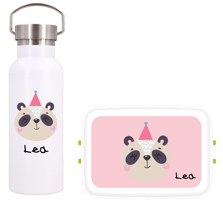 Dora's Personalisiertes Kinderset "Bär" (Trinkflasche und Lunchbox)