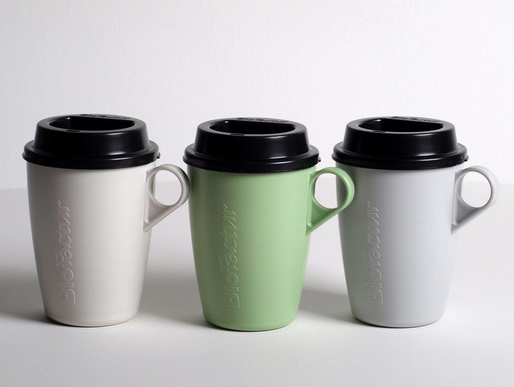 Coffee Cup To Go aus Biokunststoff mit Deckel