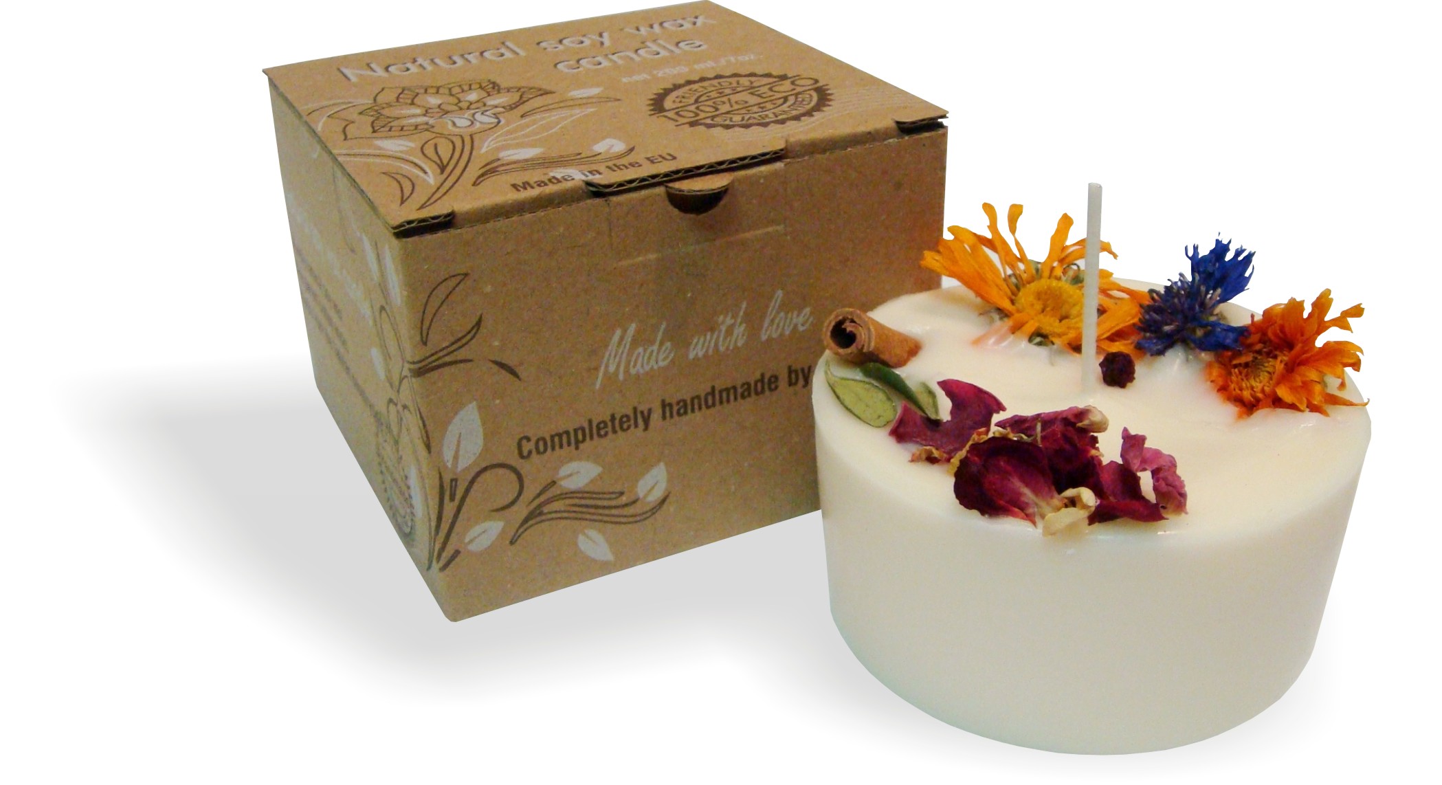 GARTDA Sojawachs-Duftkerze "Zimt und Orange" (200 ml)