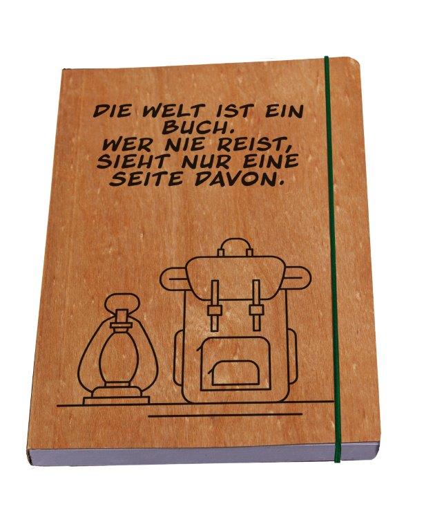 Notizbuch Reisen - Kirsche oder Nussbaum