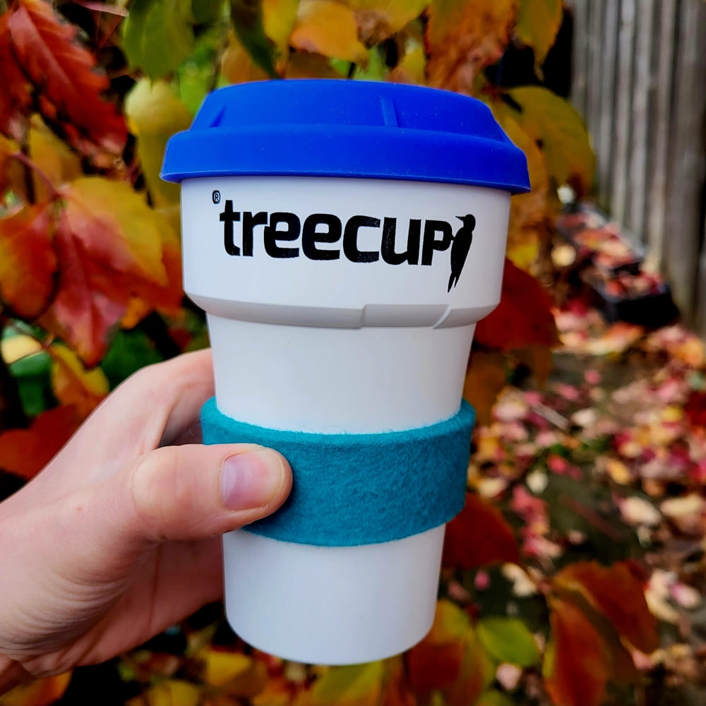 treecup - 400 ml Mehrwegbecher mit treecup Logo - Blau