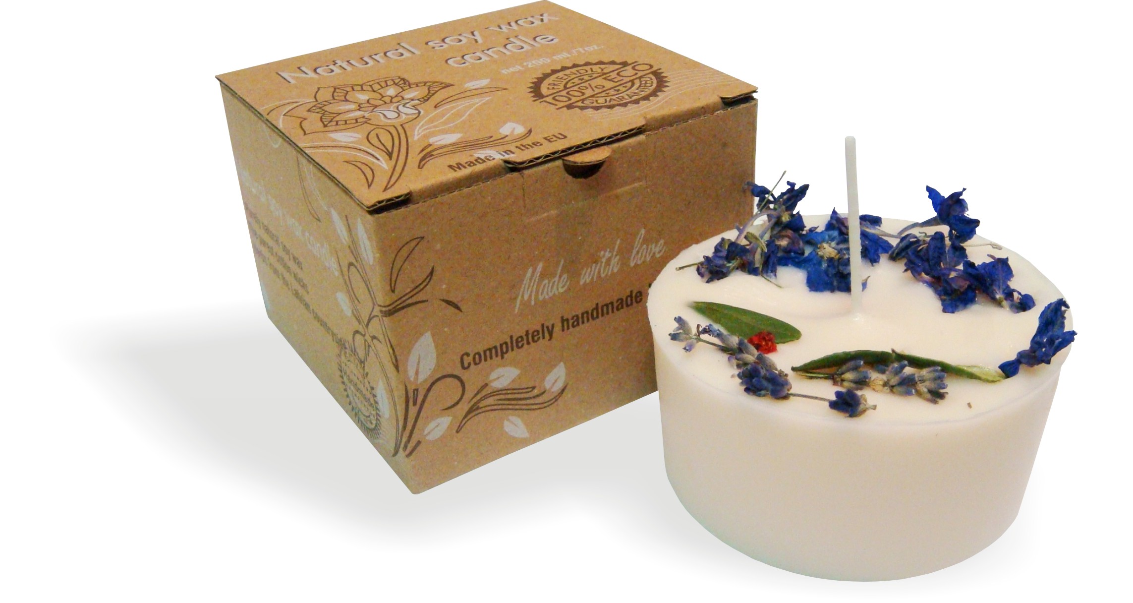 GARTDA Sojawachs-Duftkerze "Lavendel" (200 ml)