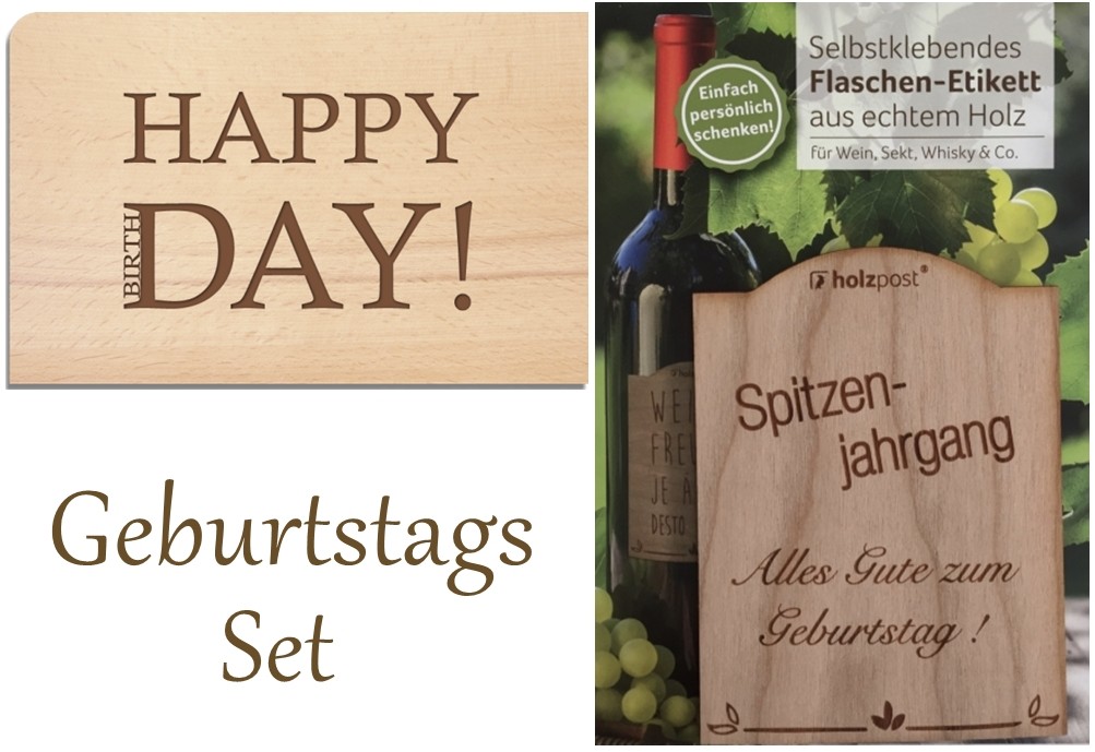 Holzpost Geburtstagsgeschenk
