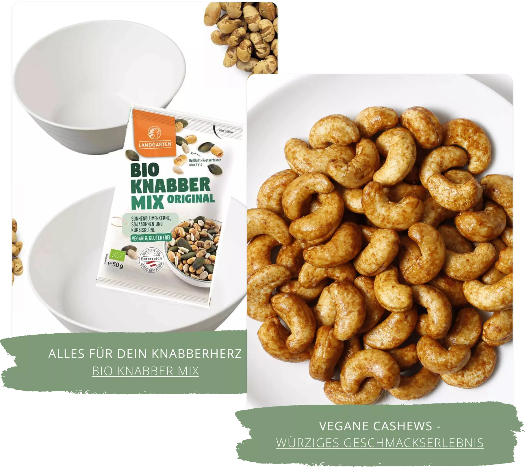 Würzige Bio Cashews