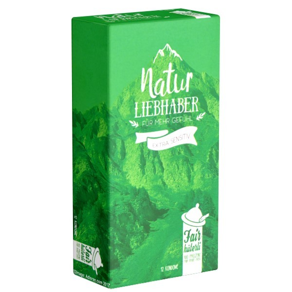 Fairhüterli Naturliebhaber, 12 Öko-Kondome