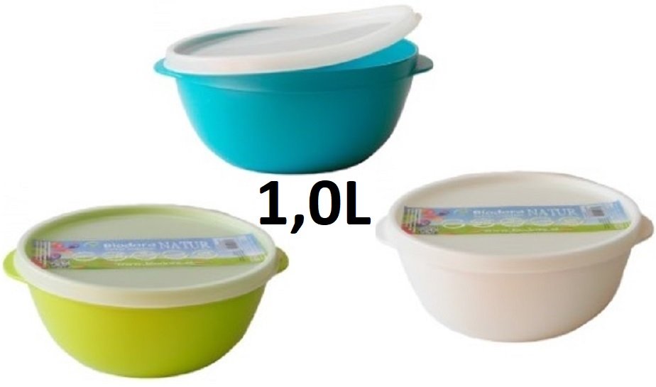  Biodora 1,0 Liter Schüssel mit Deckel