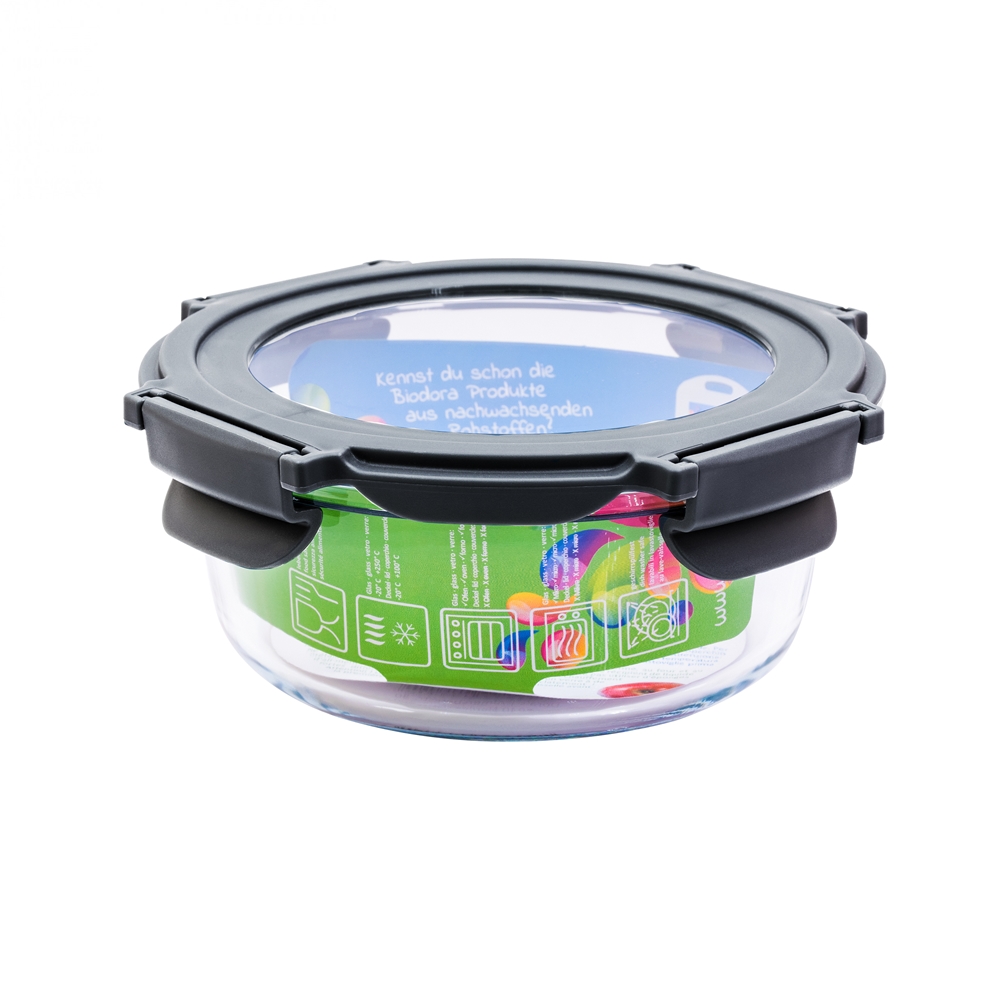 Dora's Glas Box mit Glasdeckel 0,50 Lt.