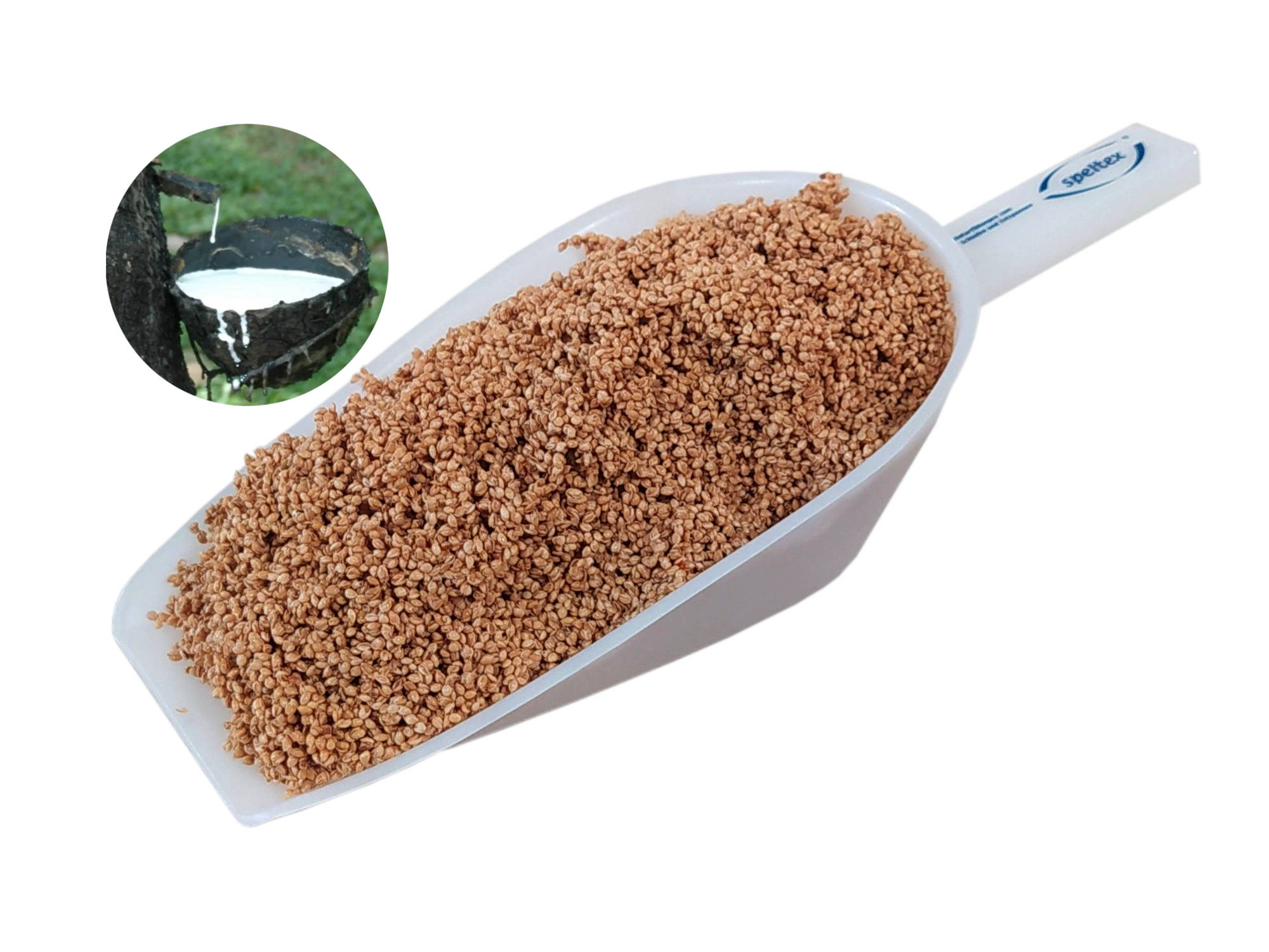 Speltex Bio-Nackenkissen 40 x 25 cm - Hirseschalen mit Kautschuk