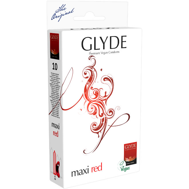 Vegane Kondome Glyde Maxi Red