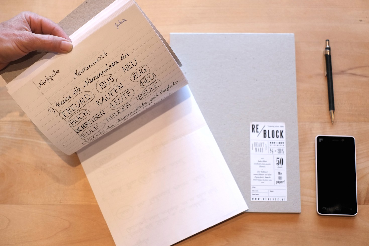 Notizblock von Reblock