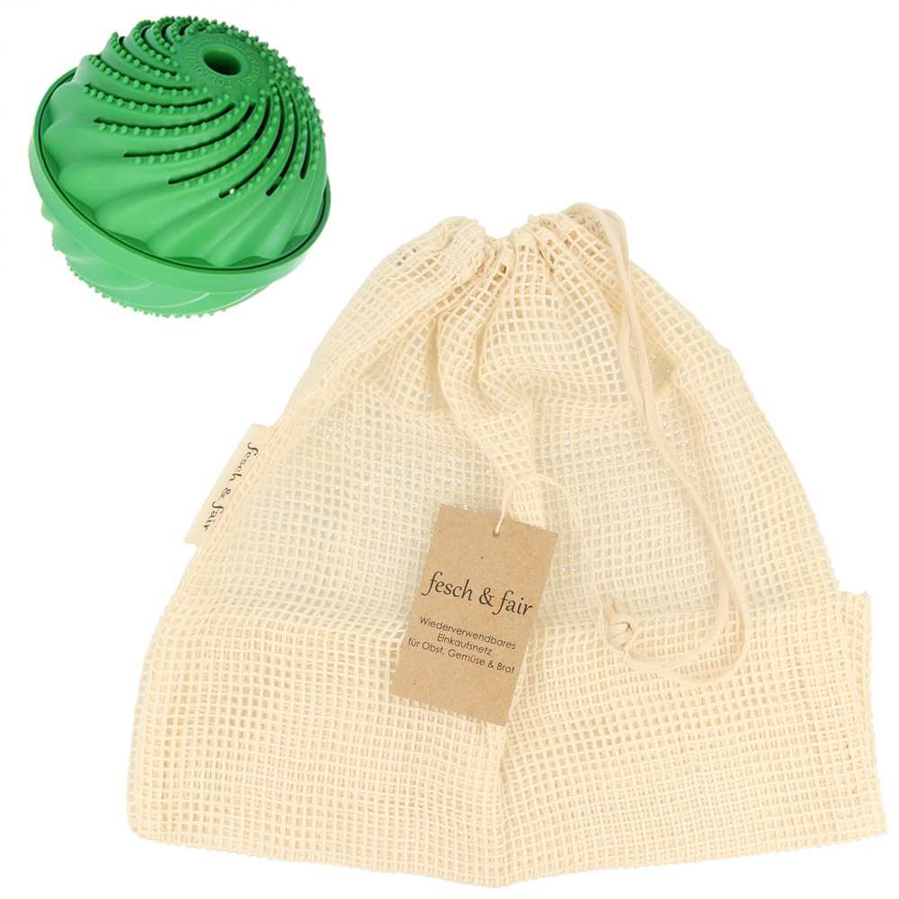 Waschkugel Premium im fesch & fair Netz