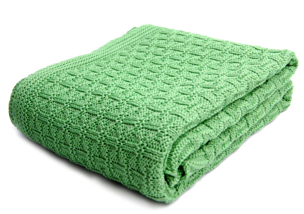 Babydecke Karostrickmotiv