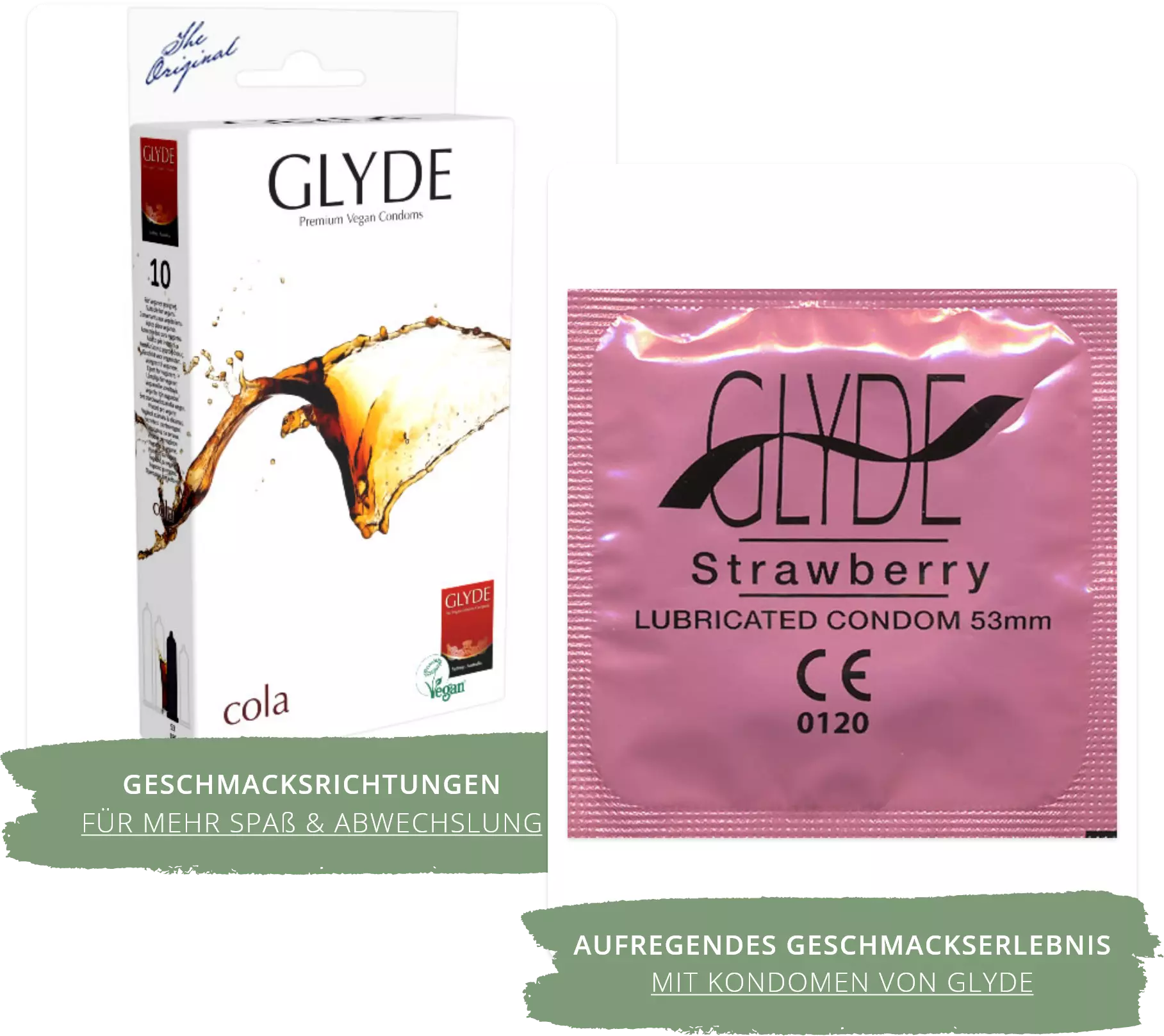 vegane Kondome mit Geschmack