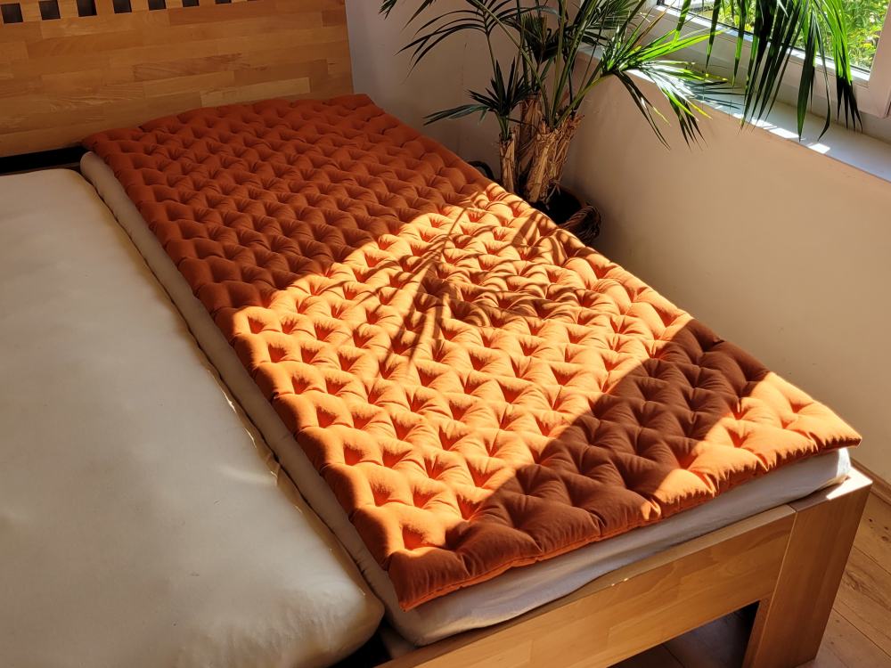 Speltex Natur-Topper 200x140 – Bio Hirseschalen – Farbe Terra