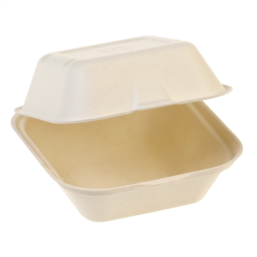 Naturesse Zuckerrohr Burgerbox klein, 120x120x68mm 500 St