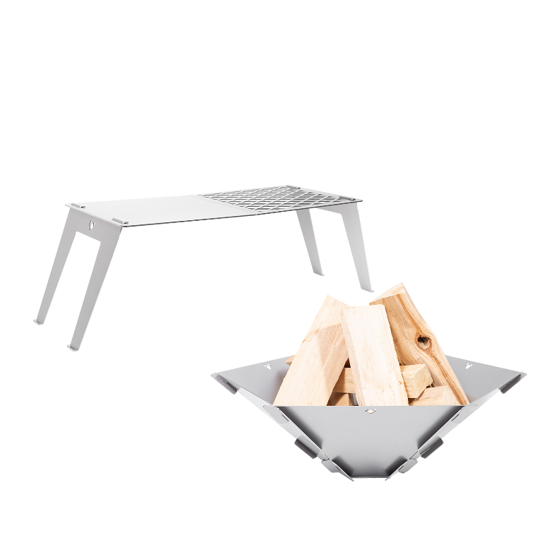 FENNEK Grill-SET  (Hexagon + Grillplatte)