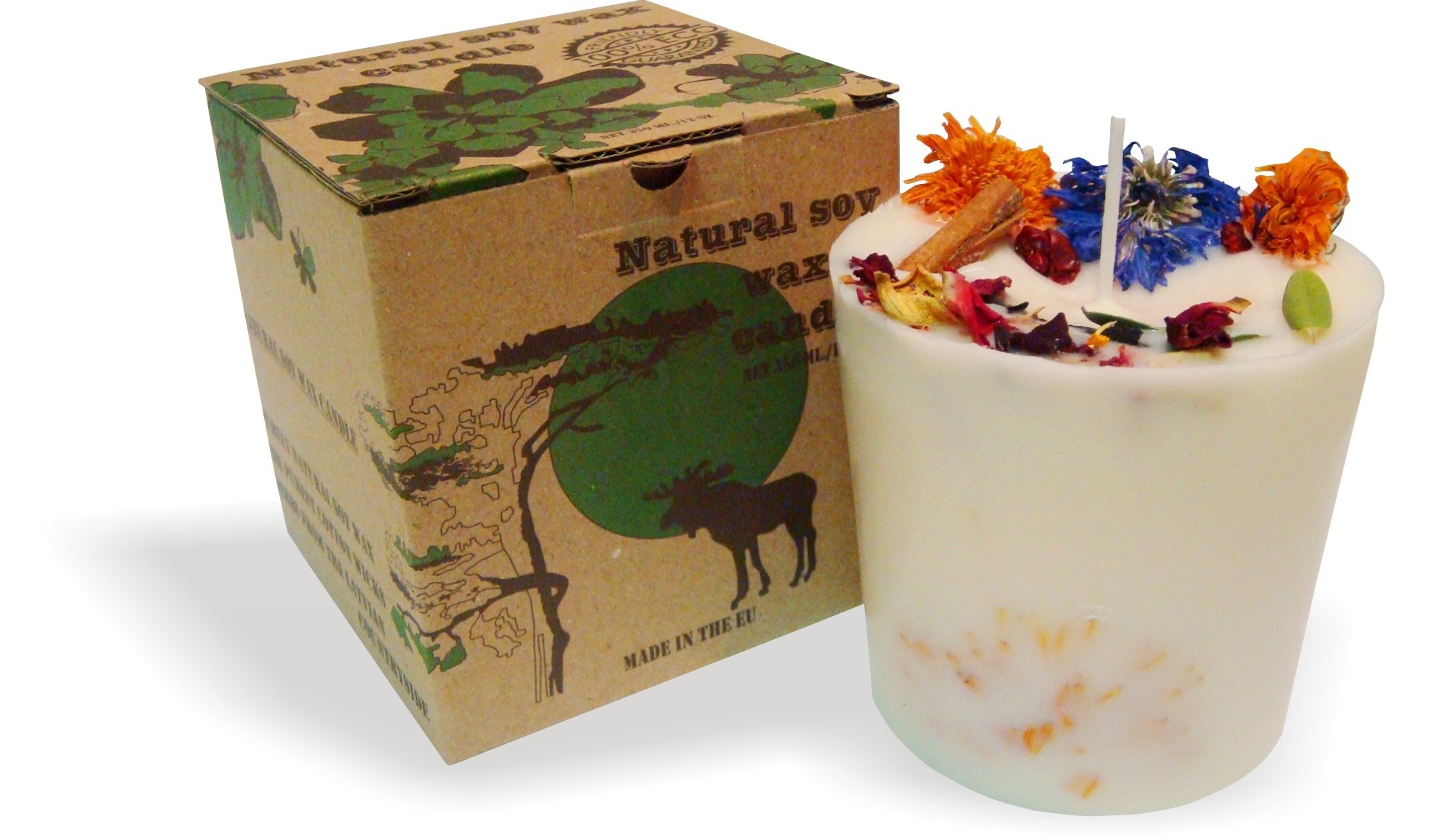 GARTDA Sojawachs-Duftkerze "Zimt und Orange" (350 ml)